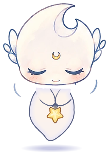 my bad sticker: lucine, bowing
