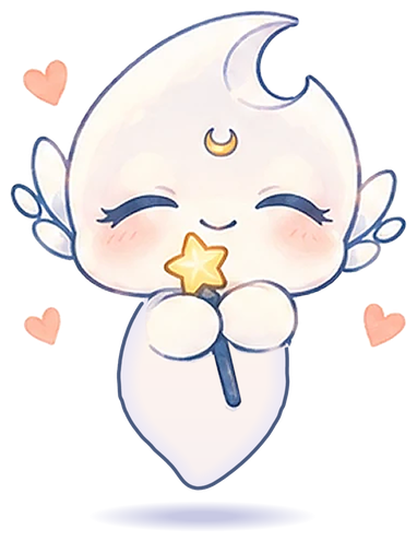 thank you sticker: lucine, in love