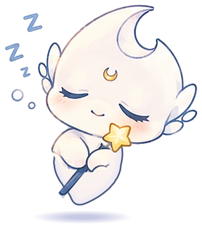 do not disturb sticker: lucine, asleep