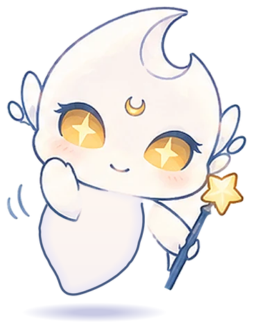 hello! sticker: lucine, waving